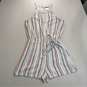 Joe Benbasset Multicolor Striped Romper - Size Medium
